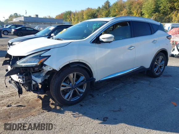 2019 Nissan Murano S with VIN 5N1AZ2MS3KN142961, listed as a IAAI auction lot 37797444 with 50,327 mi miles. Bid and sale history available at carsss.com. Image 18.