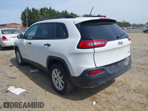 2016 Jeep Cherokee Altitude with VIN 1C4PJLAB9GW352580, listed as a IAAI auction lot 42044284 with 94,227 mi miles and . Bid and sale history available at DreamBid. Image 3.