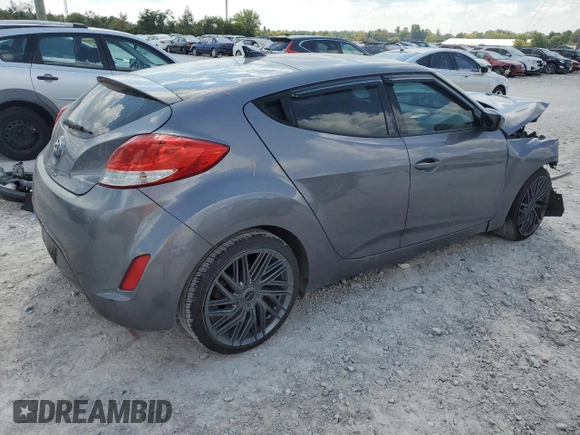 2014 Hyundai Veloster with VIN KMHTC6AD2EU216209, listed as a Copart auction lot 68901093 with 106,189 mi miles and Salvage title. Bid and sale history available at DreamBid. Image 3.