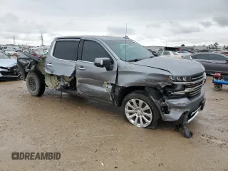 2020 Chevrolet Silverado 1500 High Country with VIN 3GCUYHEL8LG314409, listed as a Copart auction lot 44795935 with 96,297 mi miles and Salvage Title. Bid and sale history available at carsss.com. Image 4.