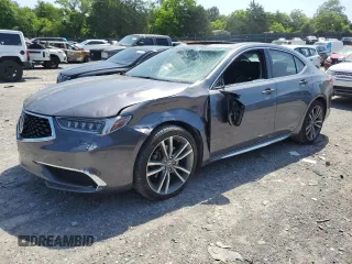 2020 Acura TLX w/Technology Pkg with VIN 19UUB2F49LA005036, listed as a Copart auction lot 56857254 with 24,332 mi miles and Salvage Title. Bid and sale history available at carsss.com. Image 1.