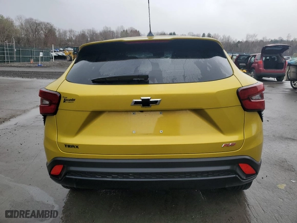 2024 Chevrolet Trax 1RS with VIN KL77LGE22RC035740, listed as a Copart auction lot 52544985 with 17,919 mi miles and Salvage Title. Bid and sale history available at carsss.com. Image 6.