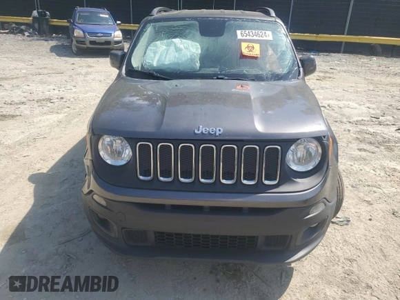 2017 Jeep Renegade Latitude z VIN ZACCJBBB9HPG29783, wystawiony jako Copart lot #65434624 z przebiegiem Nie podano mil oraz Szkody całkowita. Historia ofert i sprzedaży dostępna na DreamBid. Obrazek 5.