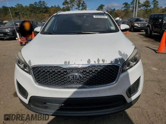 2016 Kia Sorento LX with VIN 5XYPG4A3XGG051455, listed as a Copart auction lot 85659544 with 167,818 mi miles and Salvage Title. Bid and sale history available at carsss.com. Image 5.