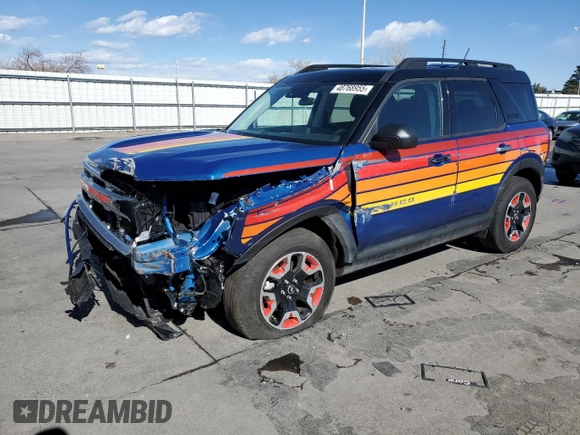 2024 Ford Bronco with VIN 3FMCR9K65RRF36699, listed as a Copart auction lot 48768955 with 10,050 mi miles and Salvage title. Bid and sale history available at DreamBid. Image 1.
