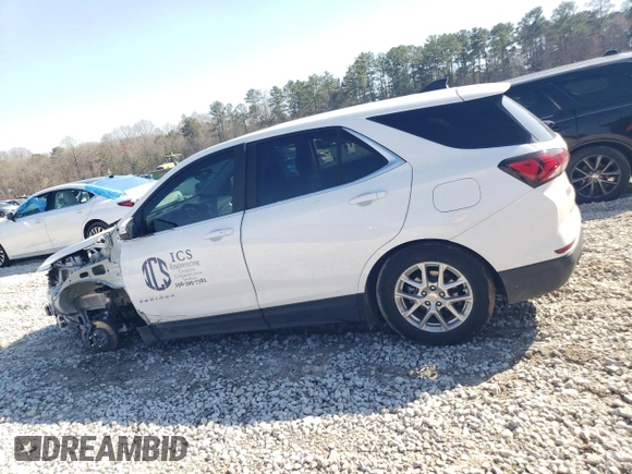 2023 Chevrolet Equinox LT with VIN 3GNAXKEG6PS140114, listed as a Copart auction lot 48392985 with 67,291 mi miles and Salvage Title. Bid and sale history available at carsss.com. Image 2.