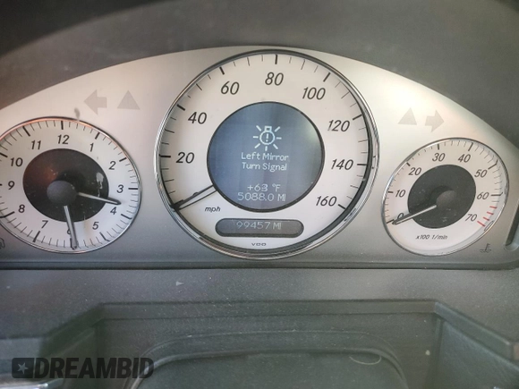 2009 Mercedes-Benz E-Class Luxury 3.5L with VIN WDBUF56X49B369848, listed as a Copart auction lot 48817765 with 99,457 mi miles and Salvage Title. Bid and sale history available at carsss.com. Image 9.