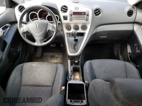 2009 Pontiac Vibe 1SA with VIN 5Y2SP67849Z445255, listed as a Copart auction lot 55554535 with 131,153 mi miles and Salvage title. Bid and sale history available at DreamBid. Image 8.