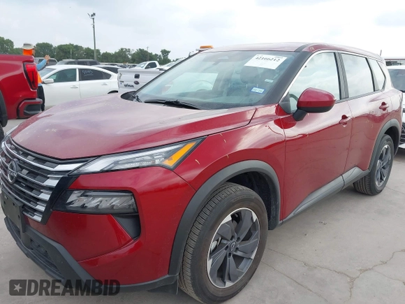 2025 Nissan Rogue SV with VIN 5N1BT3BA1SC772026, listed as a IAAI auction lot 42166212 with 12,207 mi miles. Bid and sale history available at carsss.com. Image 17.