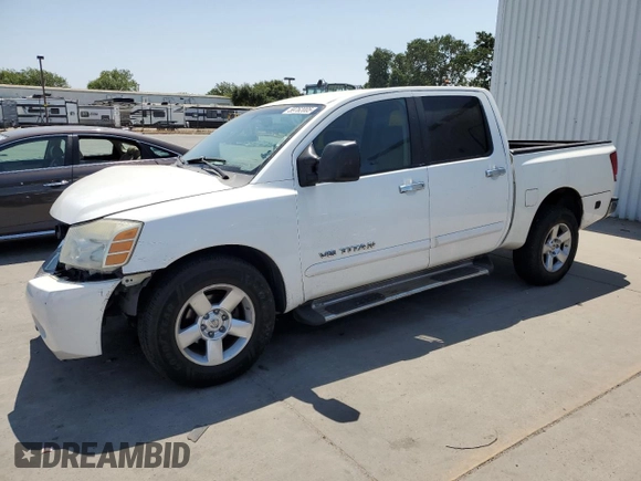 2006 Nissan Titan SE z VIN 1N6AA07A06N535614, wystawiony jako Copart lot #59762005 z przebiegiem 130 296 mil mil oraz Szkoda całkowita • Salvage title. Historia ofert i sprzedaży dostępna na DreamBid. Obrazek 1.