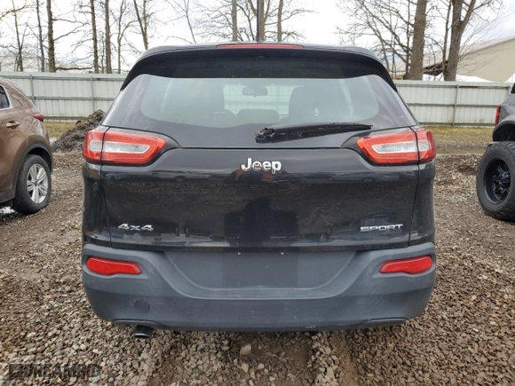2014 Jeep Cherokee Sport with VIN 1C4PJMABXEW144808, listed as a Copart auction lot 51093355 with 93,091 mi miles and Clean Title. Bid and sale history available at carsss.com. Image 6.