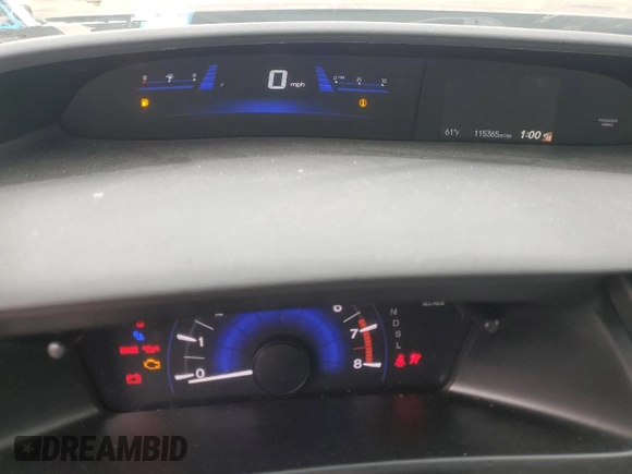 2015 Honda Civic LX with VIN 19XFB2F55FE277908, listed as a Copart auction lot 59077815 with 115,365 mi miles and Salvage title. Bid and sale history available at DreamBid. Image 9.