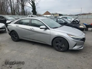 2022 Hyundai Elantra SEL with VIN 5NPLM4AG3NH078755, listed as a Copart auction lot 51120245 with 54,948 mi miles and Salvage Title. Bid and sale history available at DreamBid. Image 4.