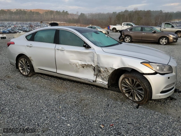 2016 Hyundai Genesis 3.8L with VIN KMHGN4JE7GU144113, listed as a Copart auction lot 43330685 with 76,164 mi miles and Salvage Title. Bid and sale history available at carsss.com. Image 4.