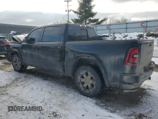 2025 Ram 1500 Big Horn z VIN 1C6SRFFPXSN513534, wystawiony jako Copart lot #44491245 z przebiegiem Nie podano mil oraz Szkoda całkowita • Salvage title. Historia ofert i sprzedaży dostępna na DreamBid. Obrazek 2.