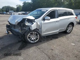 2013 Infiniti JX35 with VIN 5N1AL0MN7DC326900, listed as a Copart auction lot 64036644 with 0 mi miles and Salvage Title. Bid and sale history available at carsss.com. Image 1.