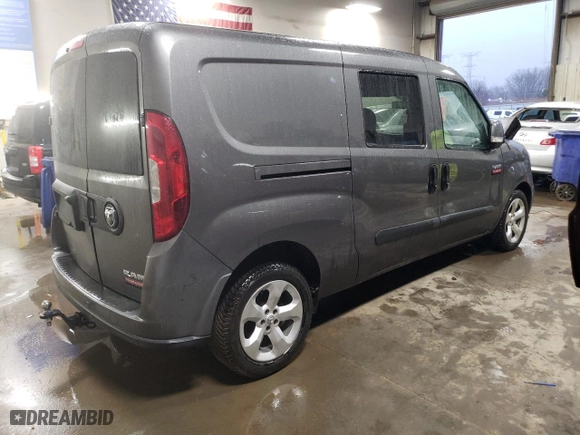 2015 Ram ProMaster City Cargo Van Tradesman SLT with VIN ZFBERFBT0F6A71099, listed as a Copart auction lot 42975865 with 150,972 mi miles and Salvage Title. Bid and sale history available at carsss.com. Image 3.