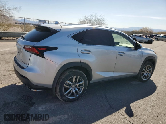 2015 Lexus NX 200t with VIN JTJBARBZ8F2044781, listed as a Copart auction lot 49498065 with 121,666 mi miles and Salvage Title. Bid and sale history available at DreamBid. Image 3.