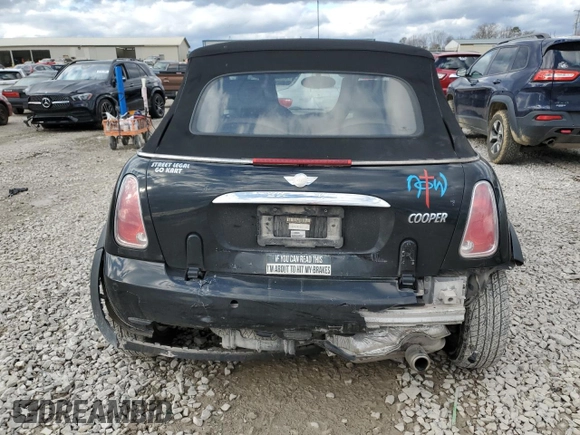 2005 MINI Convertible with VIN WMWRF33485TG11549, listed as a Copart auction lot 87285984 with 58,934 mi miles and Salvage title. Bid and sale history available at DreamBid. Image 6.