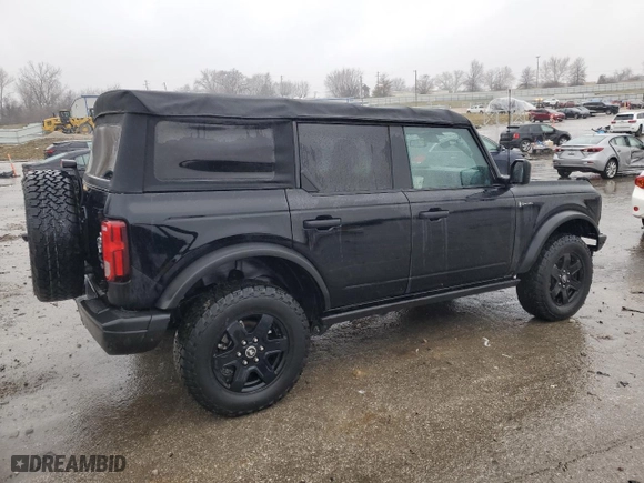 2022 Ford Bronco with VIN 1FMDE5BH5NLA85258, listed as a Copart auction lot 43926355 with 42,245 mi miles and Salvage Title. Bid and sale history available at carsss.com. Image 3.