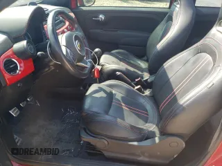 2013 FIAT 500 Abarth with VIN 3C3CFFJH0DT648891, listed as a Copart auction lot 69580054 with 69,507 mi miles and Salvage Title. Bid and sale history available at carsss.com. Image 7.