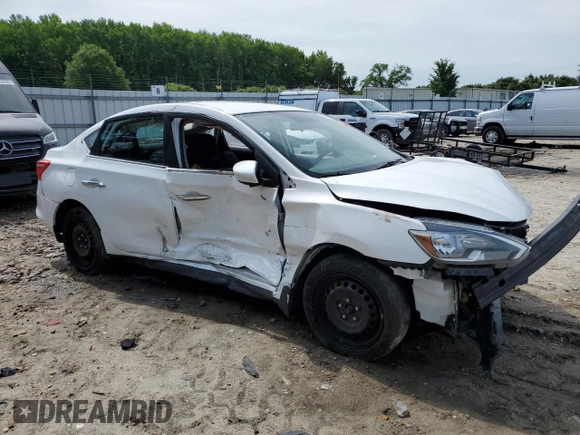 2017 Nissan Sentra S with VIN 3N1AB7AP9HY241806, listed as a Copart auction lot 58540785 with 125,028 mi miles and Salvage title. Bid and sale history available at DreamBid. Image 4.