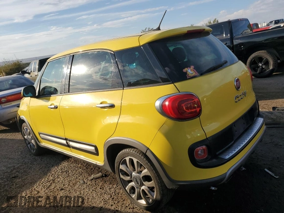 2014 FIAT 500L Trekking with VIN ZFBCFADH4EZ029332, listed as a Copart auction lot 74703474 with 0 mi miles and Salvage Title. Bid and sale history available at carsss.com. Image 2.