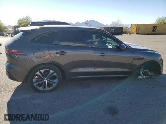 2021 Jaguar F-Pace R-Dynamic S with VIN SADCT2FU0MA681355, listed as a Copart auction lot 78258744 with 21,104 mi miles and Salvage title. Bid and sale history available at DreamBid. Image 3.