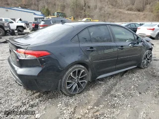2021 Toyota Corolla SE with VIN JTDS4MCE2MJ076752, listed as a Copart auction lot 41932715 with 59,972 mi miles and Salvage Title. Bid and sale history available at carsss.com. Image 3.
