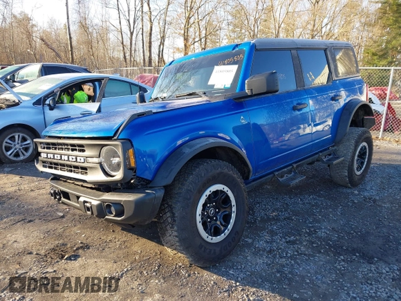 2023 Ford Bronco with VIN 1FMEE5DP4PLB96024, listed as a IAAI auction lot 41805805 with 16,436 mi miles. Bid and sale history available at carsss.com. Image 2.