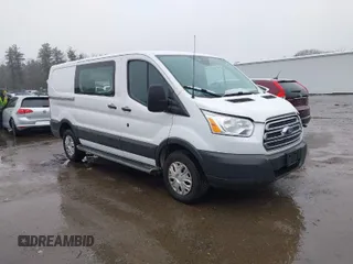 2017 Ford Transit with VIN 1FTYR1YM4HKB00043, listed as a IAAI auction lot 41849561 with 105,364 mi miles. Bid and sale history available at carsss.com. Image 1.