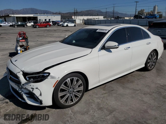 2022 Mercedes-Benz E-Class E 350 with VIN W1KZF8DB7NB027441, listed as a Copart auction lot 46950435 with 46,186 mi miles and Salvage Title. Bid and sale history available at carsss.com. Image 1.