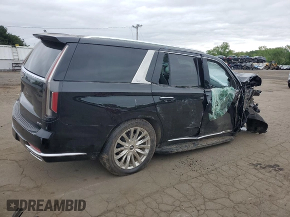 2021 Cadillac Escalade Premium Luxury z VIN 1GYS4CKL4MR193058, wystawiony jako Copart lot #57550955 z przebiegiem 47 761 mil mil oraz Szkoda całkowita • Salvage title. Historia ofert i sprzedaży dostępna na DreamBid. Obrazek 3.