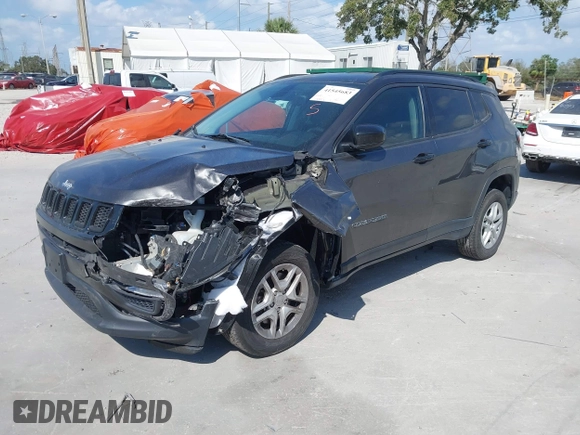 2017 Jeep Compass Sport z VIN 3C4NJDAB7HT658035, wystawiony jako IAAI lot #41545683 z przebiegiem 78 899 mil mil oraz . Historia ofert i sprzedaży dostępna na DreamBid. Obrazek 17.