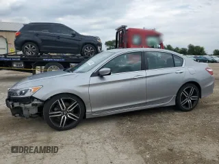 2016 Honda Accord Sport with VIN 1HGCR2F52GA142664, listed as a Copart auction lot 57285485 with 128,942 mi miles and Salvage title. Bid and sale history available at DreamBid. Image 1.