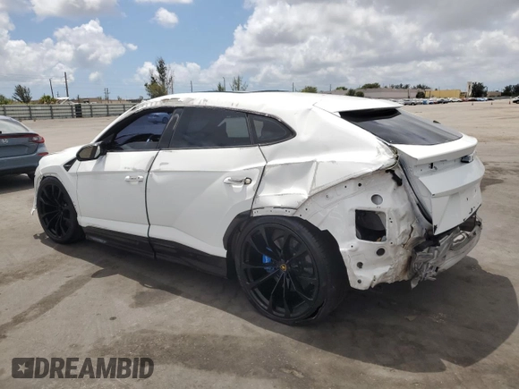 2019 Lamborghini Urus z VIN ZPBUA1ZL1KLA01041, wystawiony jako Copart lot #56124235 z przebiegiem Nie podano mil oraz Tytuł czysty. Historia ofert i sprzedaży dostępna na DreamBid. Obrazek 2.