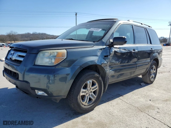 2006 Honda Pilot EX-L with RES with VIN 2HKYF18636H501931, listed as a Copart auction lot 43354665 with 255,772 mi miles and Clean Title. Bid and sale history available at carsss.com. Image 1.