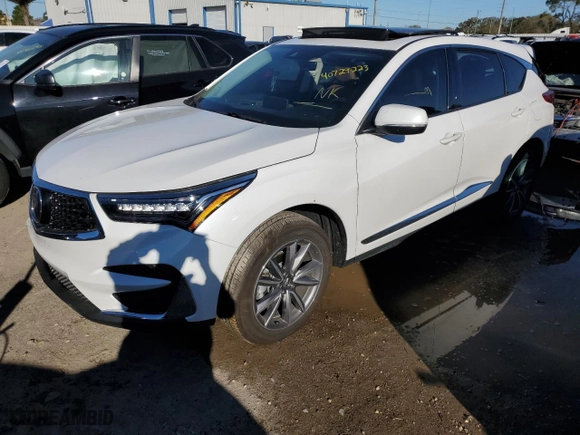 2021 Acura RDX w/Technology Package with VIN 5J8TC1H59ML022563, listed as a Copart auction lot 40729223 with 0 mi miles. Bid and sale history available at carsss.com. Image 1.