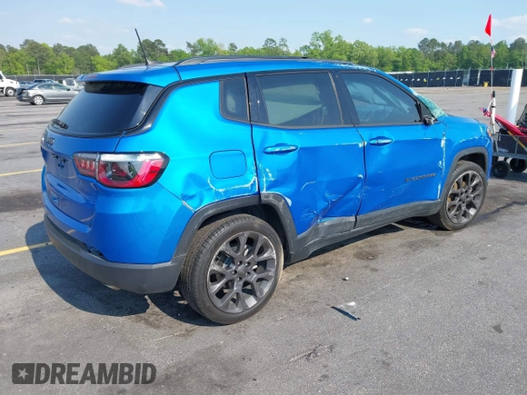 2021 Jeep Compass 80th Anniversary with VIN 3C4NJCEB3MT531703, listed as a IAAI auction lot 42006349 with 73,876 mi miles and . Bid and sale history available at carsss.com. Image 4.