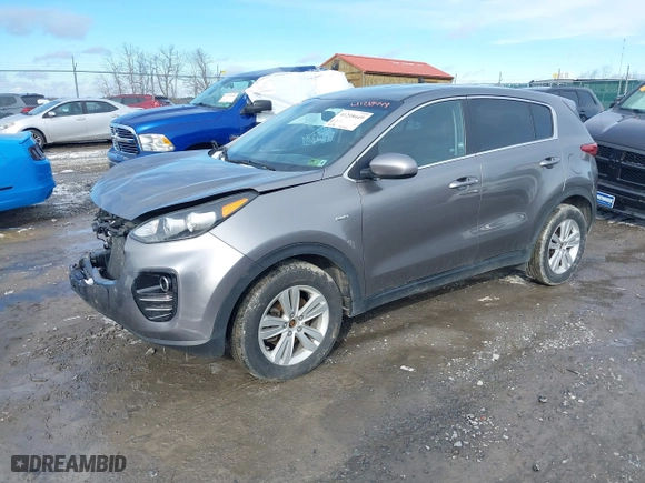 2017 Kia Sportage LX with VIN KNDPMCACXH7129086, listed as a IAAI auction lot 41218449 with 112,138 mi miles. Bid and sale history available at carsss.com. Image 18.