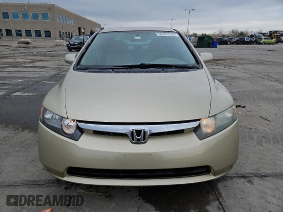 2008 Honda Civic LX with VIN 1HGFA16558L069651, listed as a Copart auction lot 54701515 with 169,910 mi miles and Clean Title. Bid and sale history available at DreamBid. Image 5.