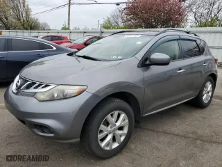 2013 Nissan Murano S with VIN JN8AZ1MW5DW301501, listed as a Copart auction lot 52414705 with 229,006 mi miles and Salvage Title. Bid and sale history available at carsss.com. Image 1.