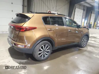 2018 Kia Sportage EX with VIN KNDPNCAC6J7431834, listed as a Copart auction lot 50149415 with 72,147 mi miles and Salvage Title. Bid and sale history available at carsss.com. Image 3.