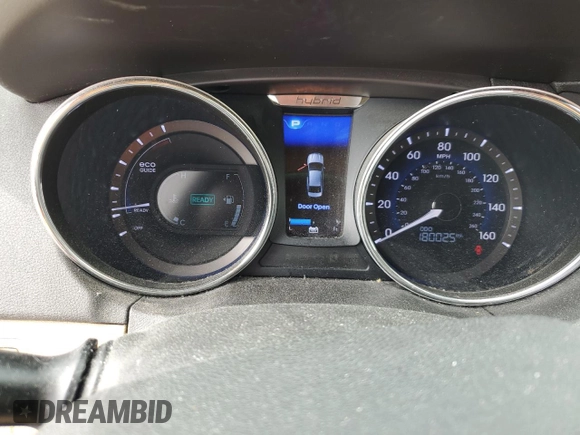 2012 Hyundai Sonata Hybrid with VIN KMHEC4A45CA056029, listed as a Copart auction lot 54875065 with 180,025 mi miles and Clean Title. Bid and sale history available at DreamBid. Image 9.