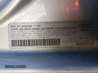 2010 Audi A4 2.0T Premium Plus with VIN WAUHFAFL8AN032298, listed as a Copart auction lot 78227854 with 106,127 mi miles and Salvage Title. Bid and sale history available at carsss.com. Image 12.