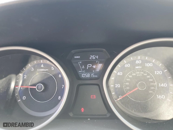 2016 Hyundai Elantra SE with VIN KMHDH4AE8GU474904, listed as a Copart auction lot 50941745 with 105,815 mi miles and Salvage Title. Bid and sale history available at carsss.com. Image 9.