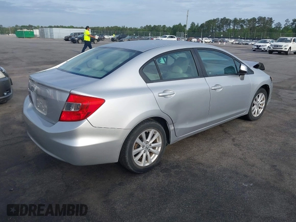 2012 Honda Civic EX with VIN 19XFB2F81CE098044, listed as a IAAI auction lot 42064121 with 147,628 mi miles and . Bid and sale history available at DreamBid. Image 4.
