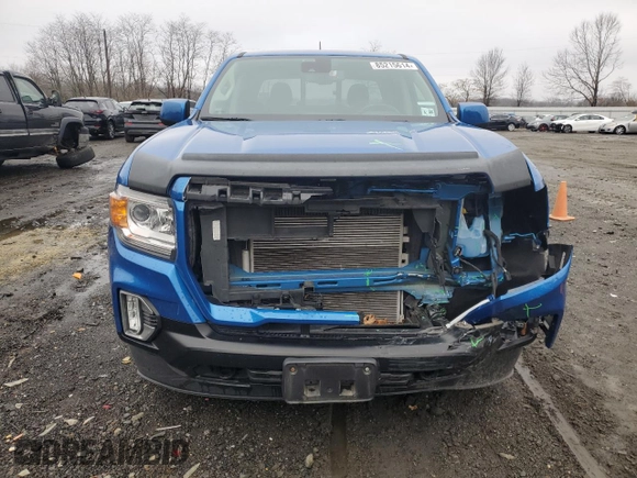 2021 GMC Canyon 4WD Elevation with VIN 1GTG6CEN2M1150582, listed as a Copart auction lot 85215614 with 46,201 mi miles and Salvage Title. Bid and sale history available at carsss.com. Image 5.