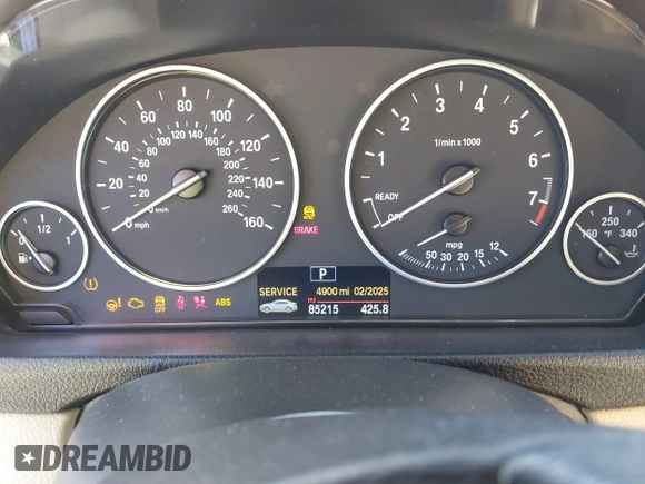 2014 BMW 3 Series 328i with VIN WBA3A5G59ENP29162, listed as a IAAI auction lot 41489678 with 85,215 mi miles. Bid and sale history available at carsss.com. Image 7.