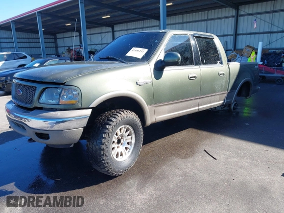 2002 Ford F-150 XLT with VIN 1FTRW08L42KE05595, listed as a IAAI auction lot 41486251 with 1 mi miles. Bid and sale history available at carsss.com. Image 2.